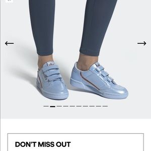 Woman’s Adidas Continental 80 Glow Blue 7.5